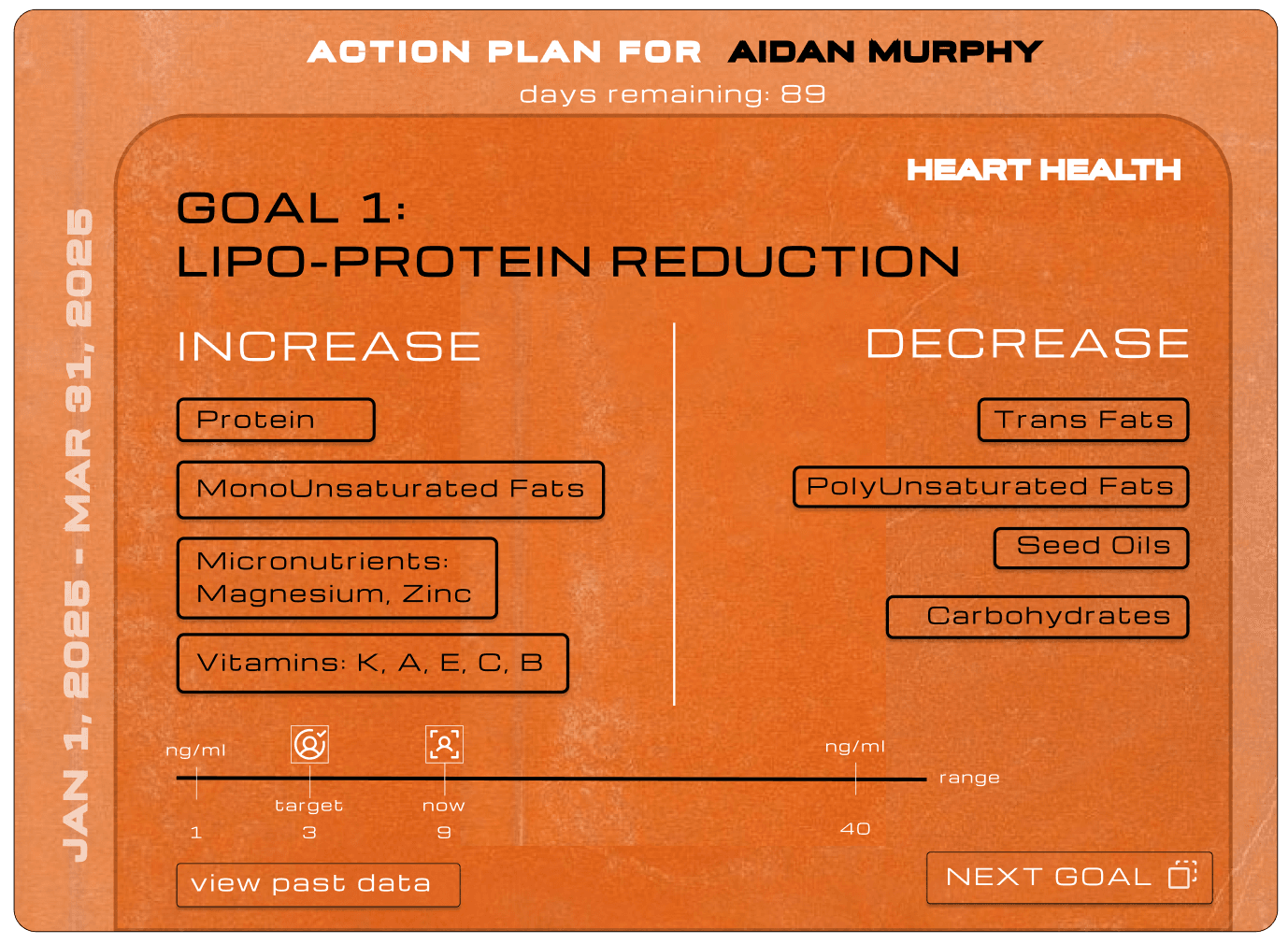 Example of an action card UI element